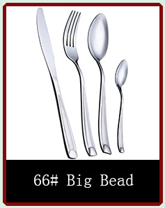 66# Big Bead Series Manufacturer SS410 flatware set for 4 OEM/ODM acceptable