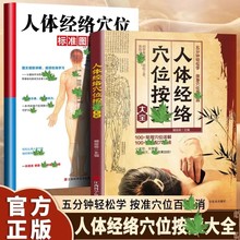 人体经络穴位按摩大全书籍中医实用居家准确找穴健康养生理疗书