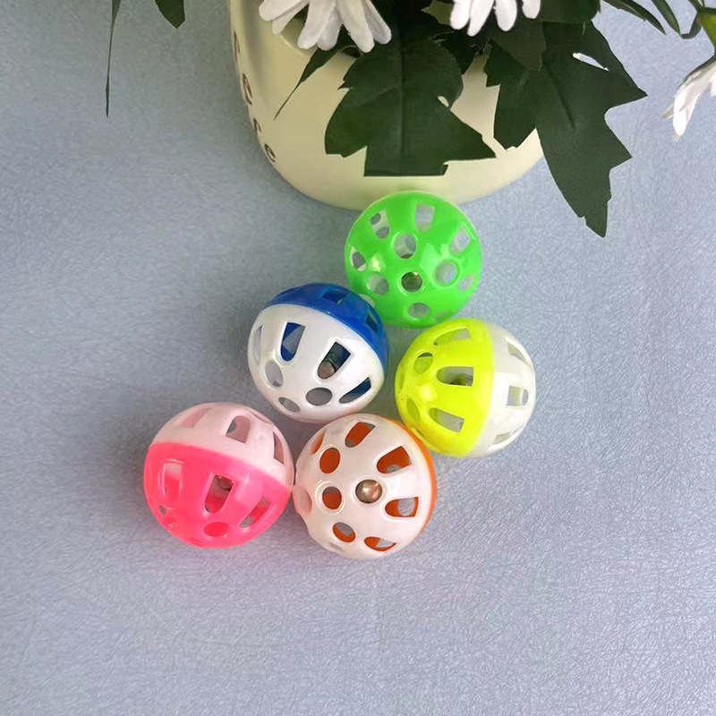 直径5cm 4.5cm 3.8cm透かし彫り猫鈴猫玩具プラスチックボールインタラクティブ玩具ボール大中小ボール|undefined