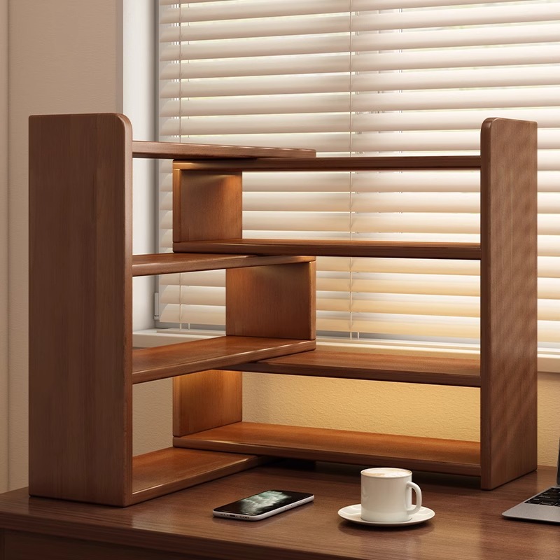 tablero ecológico de madera sólida estante de escritorio estante de esquina estante de esquina escritorio de escritorio doméstico almacenamiento multicapa pequeño gabinete de oficina armario de almacenamiento
