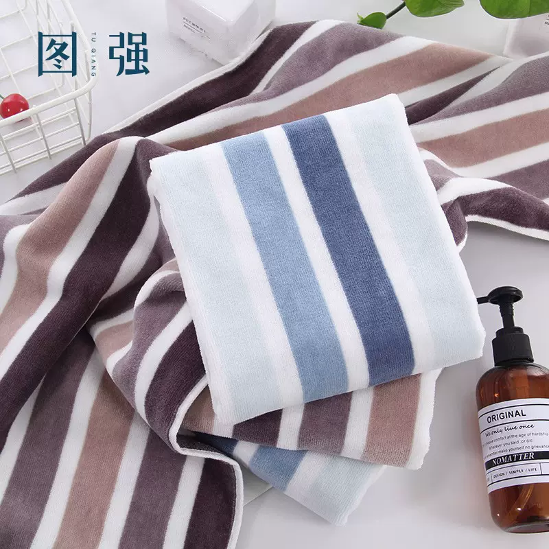 图强礼品毛巾 洗脸美容院毛巾加厚柔软割绒面巾批发纯棉毛巾