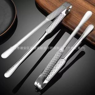 304 extra thick stainless steel food barbecue clip household steak outdoor barbecue bread kitchen food anti-scalding clip