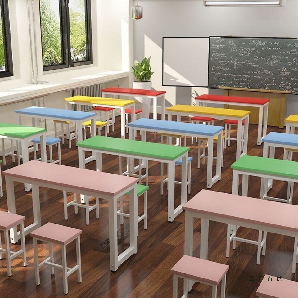 课桌椅课桌厂家直销培训学校辅导班中小学生双人书桌补习班培训班