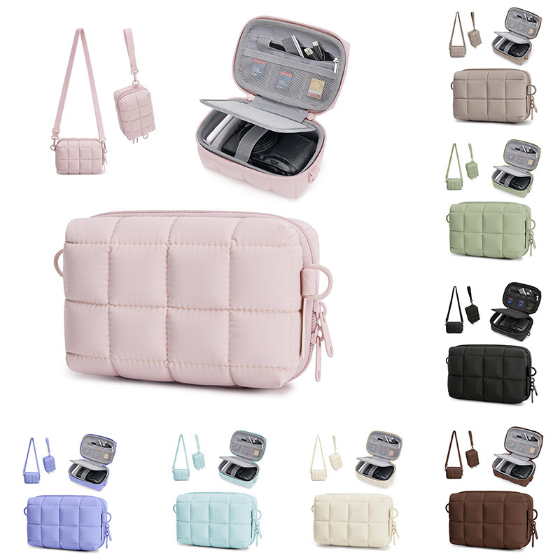 Cross-Border Waterproof Camera Storage Bag with Thick Quilted Lining, Anti-Fall Photography Bag, Outdoor Travel Portable Camera Bag