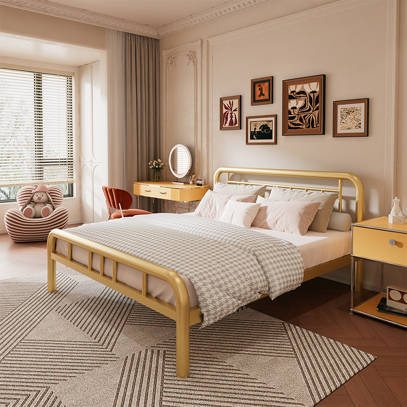 304 stainless steel bed frame gold + 7 beams