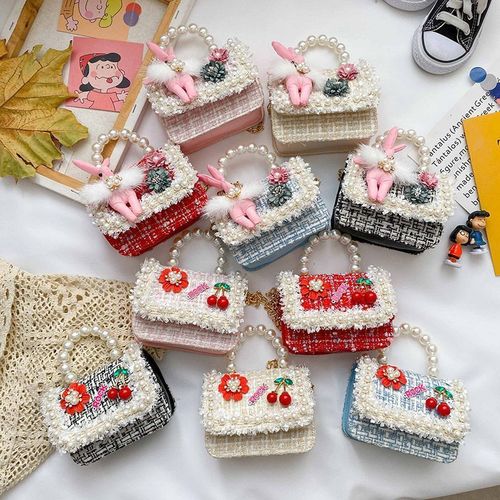 Chic Princess Handbag for Little Girls, Mini Versatile Crossbody Bag, Children's Shalimar Style Bag