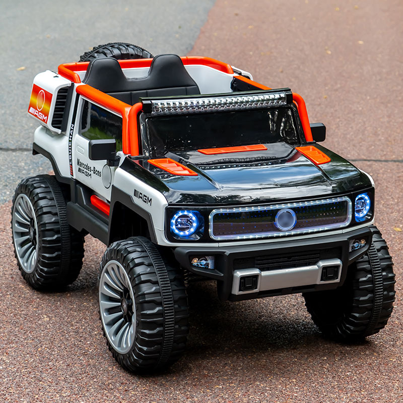 Nuevo vehículo todoterreno eléctrico para niños grande doble de gran tamaño 1-3 años de edad coche recargable de control remoto juguete del tesoro