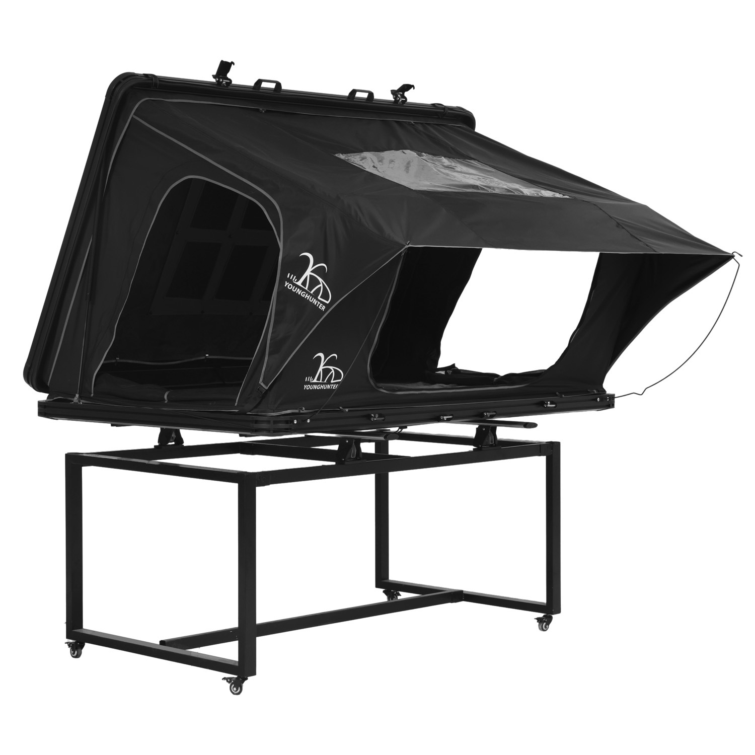 Tienda de techo lateral de aleación de aluminio abierta rápida gran tienda de camping de sombrilla autoconductora esencial tienda de coche