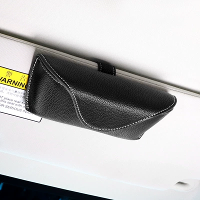 Car tissue box/set, Car-Mounted Seat Back Tissue Box - black-glasses-case