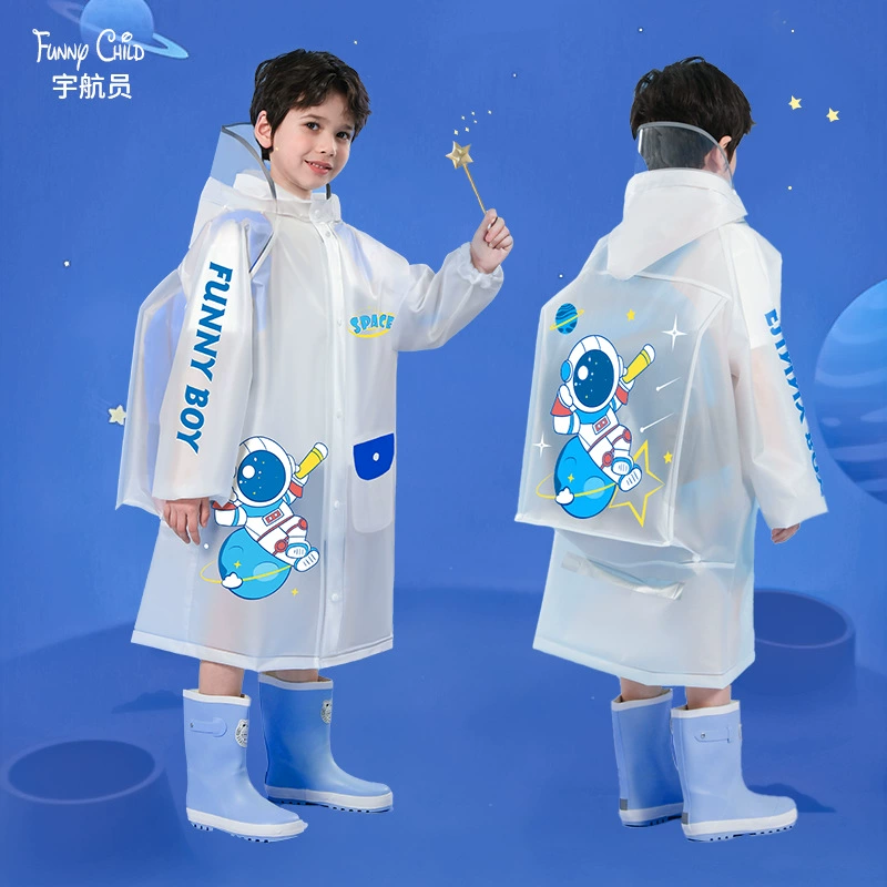 Детские плащи оптом мальчики и девочки начальной школы водонепроницаемый детский сад новый пончо с школьной сумкой плащ