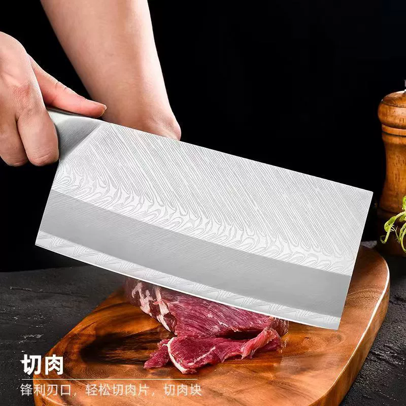 Кухонный нож из нержавеющей стали ручной ковки, бытовой острый рез, резка мяса, поварской кухонный нож, режущий нож ковка