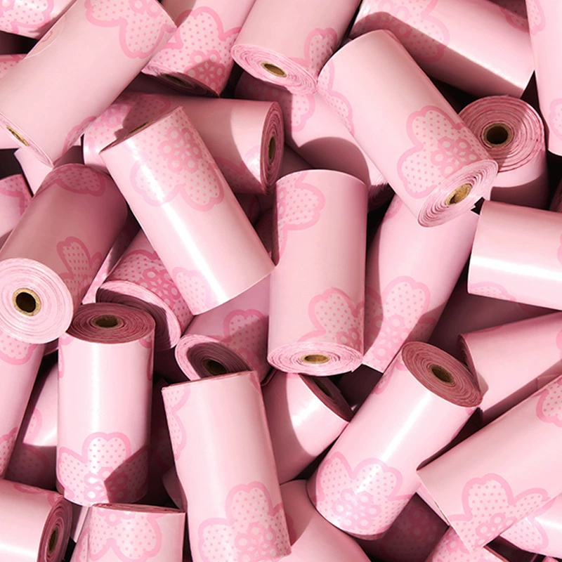 Трансграничные разлагаемые мешки для мусора Собака Собака Собака Сумка Портативный мешок для мусора домашних животных Мини-мешок для мусора для домашних животных