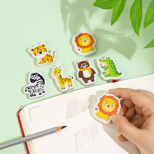 Creative Cross-border International Trade Cute Animal Eraser for Children and Primary School Students, Non-Scratch, No Trace, Special Non-Toxic Eraser