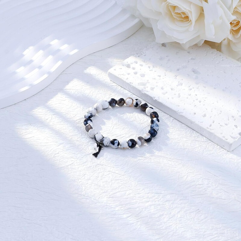 Amazon Women's Healing Natural Stone Bracelet Whale Bracelet Gift Okahaya Curse Inspirational Gift