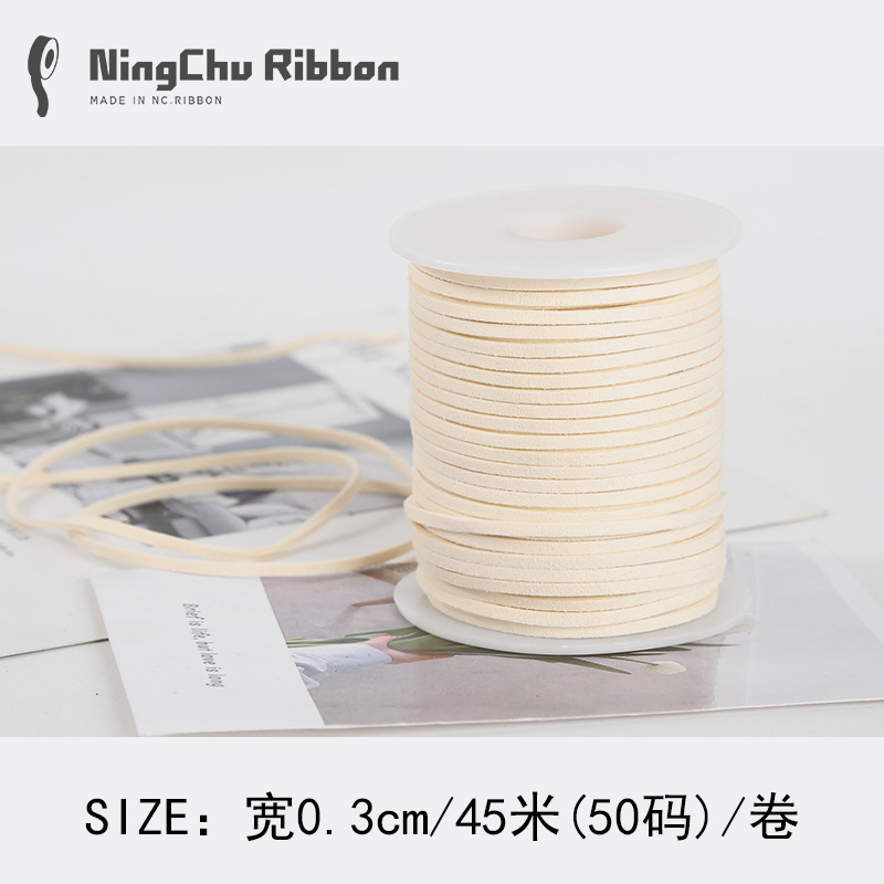 Coreano terciopelo deerskin cuerda floral terciopelo cinta ramo fresco cinta DIY regalo vaca cadena regalo decoración de la torta