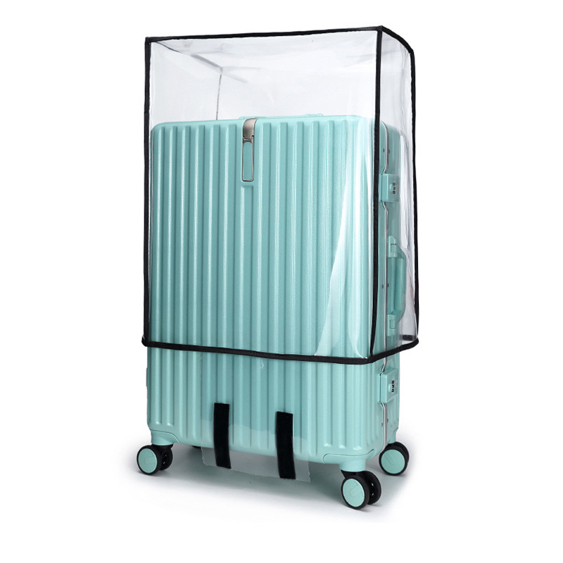 Fuente de la fábrica PVC gruesa maleta impermeable cubierta de polvo de equipaje cubierta protectora caja de la carretilla cubierta de la caja transparente