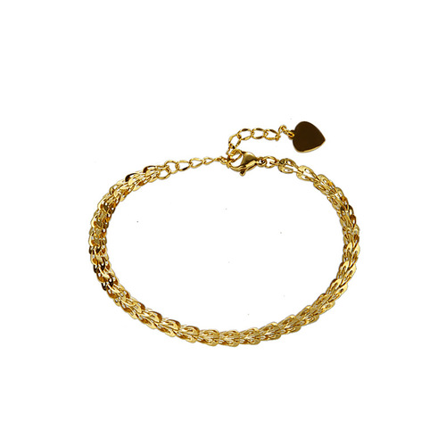 Chic Retro Gold Phoenix Tail Bracelet for Women - 2024 New Arrival Light Luxury Unique Design Titanium Steel Colorfast Accessory