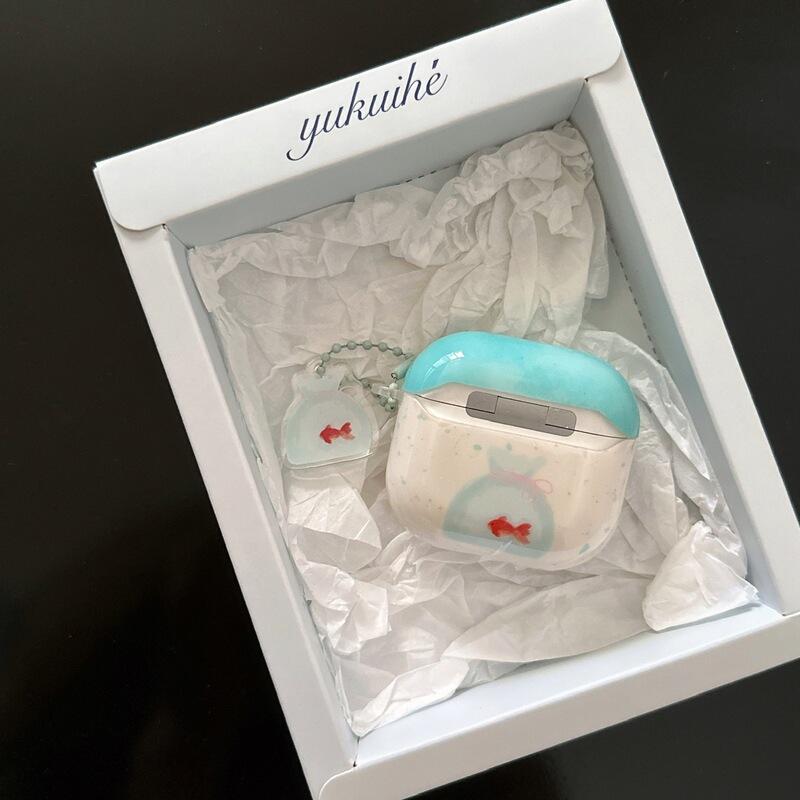 Korean Ins Bubble Goldfish Suitable for Apple Headphone Cover Airpodpro2 Wireless Bluetooth Headphone Cover 3Rd Generation