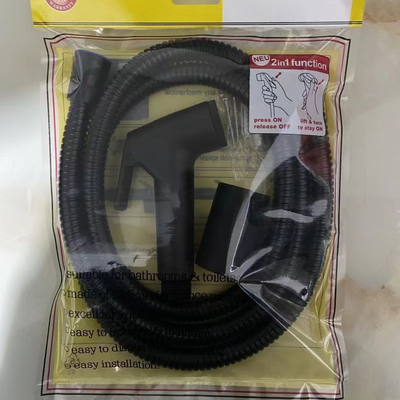 Grey high-pressure spray gun companion, bathroom flushing, handheld nozzle, toilet, feminine wash, small showerhead undefined