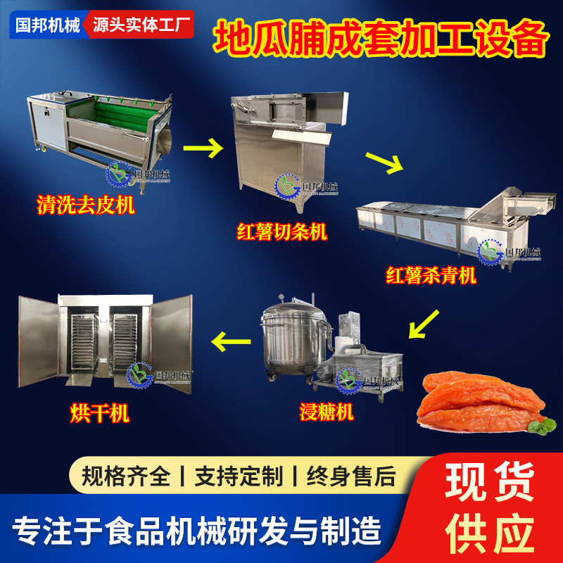 倒蒸地瓜干杀青机 地瓜脯生产线 薯类成套加工设备