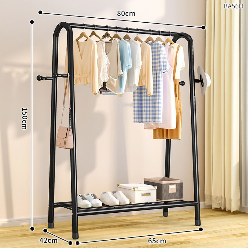 Tendedero, piso, piso, dormitorio, perchero, balcón, perchero, poste de ropa simple para el hogar, estante de ropa para el dormitorio