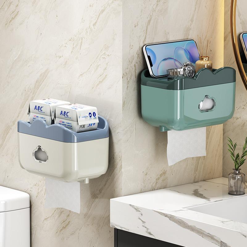 トイレペーパーホルダー、ペーパータオルホルダー、トイレットペーパーホルダー、穴あけ不要、防水トイレットペーパーホルダー、ペーパータオルスタンド|undefined