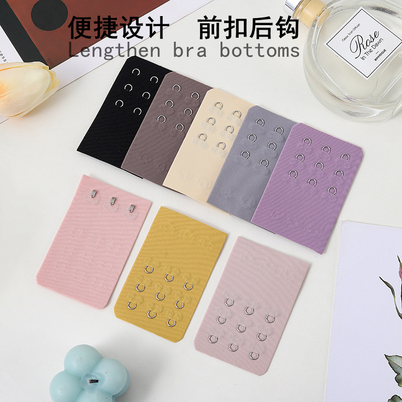 Traceless Underwear Extended Fastener with 3 Rows of 3 Fasteners Nylon Bra with Extended Fastener 5cm Wide Back Support Bra Hook Back Fastener
