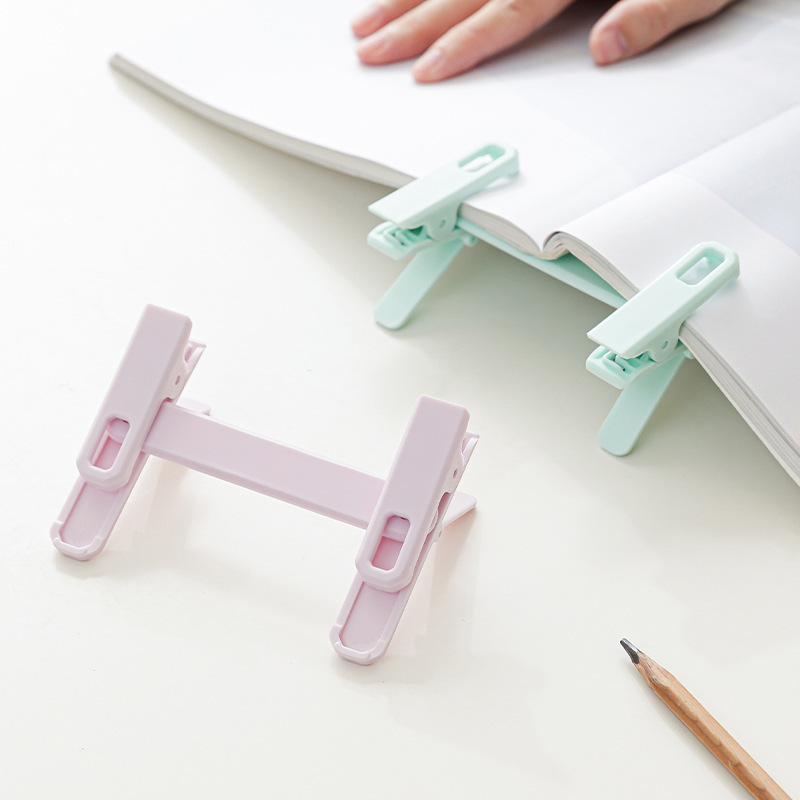 Creative Book Binder Folder for Students to Use for Organizing Test Papers and Materials, Double Clip Strips for Back-To-School Materials, Punched Binder for Books