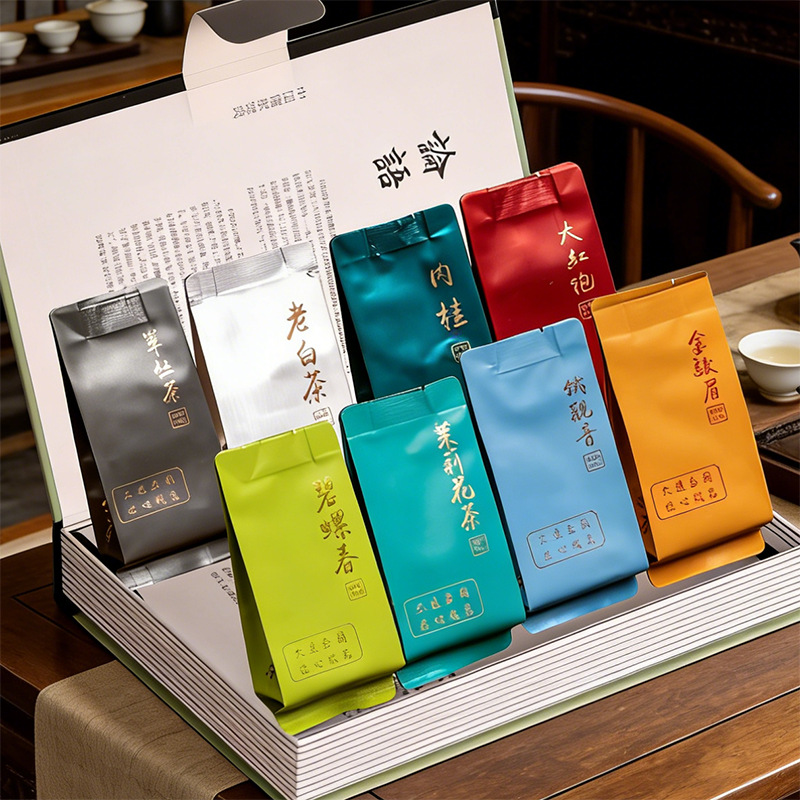 Oolong tea Da Hong Pao, Dongting bilochun tea, jasmine tea, Tieguanyin tea