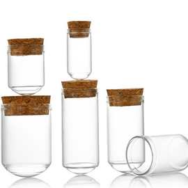 直供30mm圆底玻璃管制瓶许愿漂流瓶木塞玻璃糖果瓶干花分装瓶