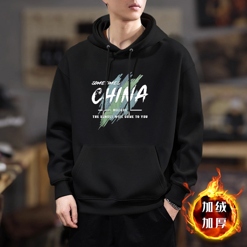 Peso pesado chaqueta con capuz marca de moda masculina primavera y otoño chaqueta con capuz chaqueta impresa suelta chaqueta de pareja chaqueta
