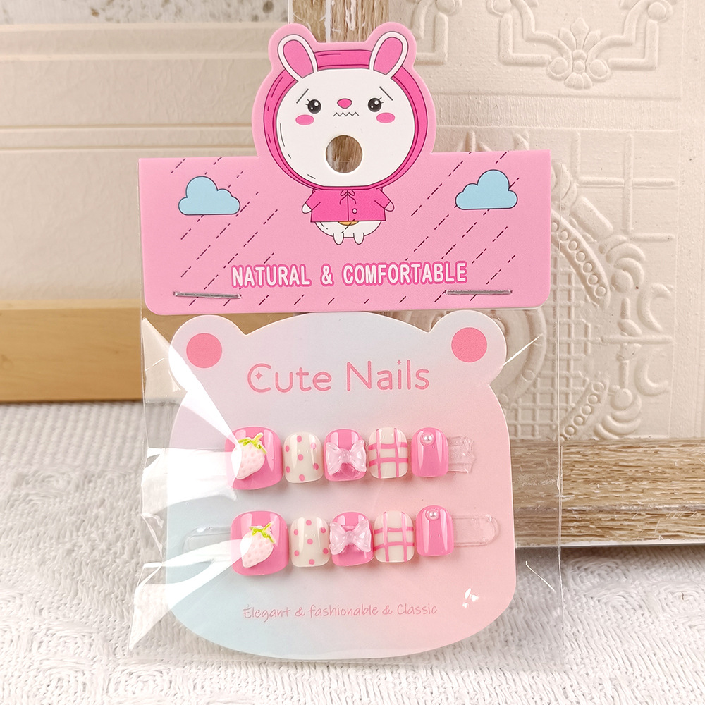 Venta directa de fábrica pegatinas de uñas para niñas dibujos animados para niños tabletas de uñas para niñas 10 parches de uñas lindas