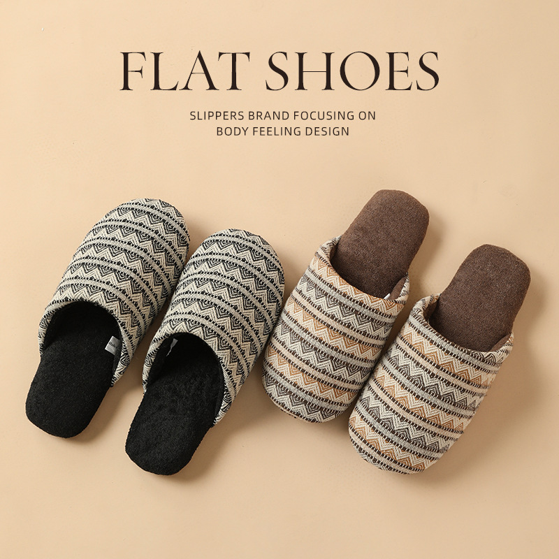 Warm and Silent Slippers for Women, All-Season Indoor Closed-Toe Soft Sole Cotton Couple's Floor Slippers for Men Warm and Silent Slippers for Women, All-Season Indoor Closed-Toe Soft Sole Cotton Couple's Floor Slippers for Men