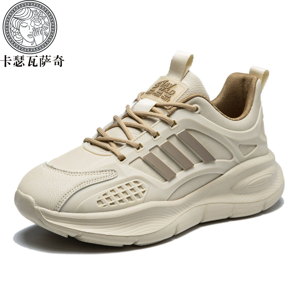 Elastic breathable sports shoes, soft heel, lightweight running sneakers, lace‑up, sizes 36–44
