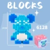 Internet celebrity best-selling sitting sky blue violent bear