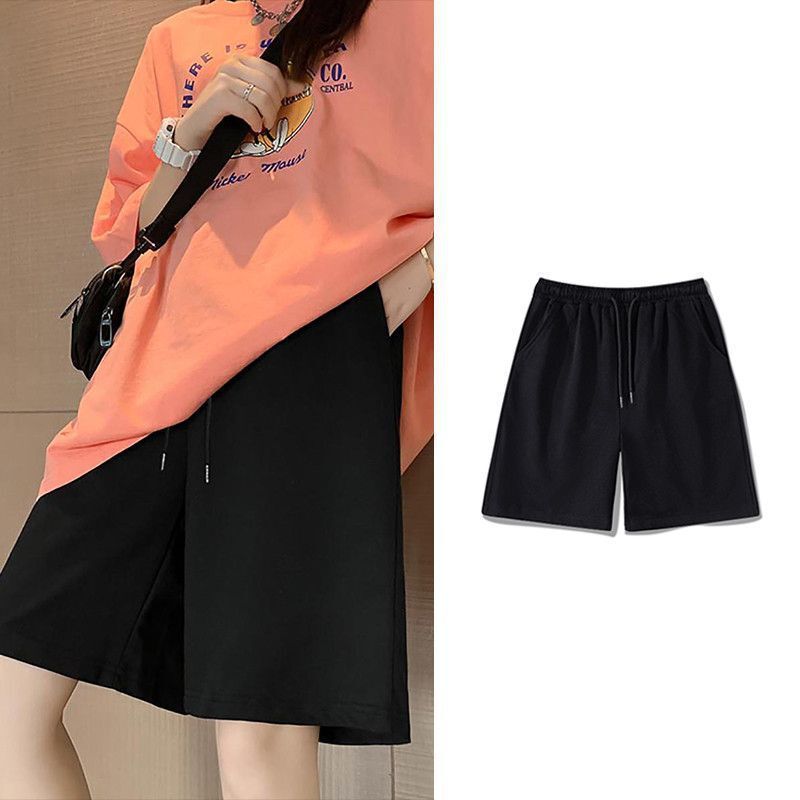 High Waist Sports Shorts Women's Summer 2023 New Casual All-match Mid-length Pants Outer Wear Tightening Waist Short Trendy Pants High Waist Sports Shorts Women's Summer 2023 New Casual All-match Mid-length Pants Outer Wear Tightening Waist Short Trendy Pants