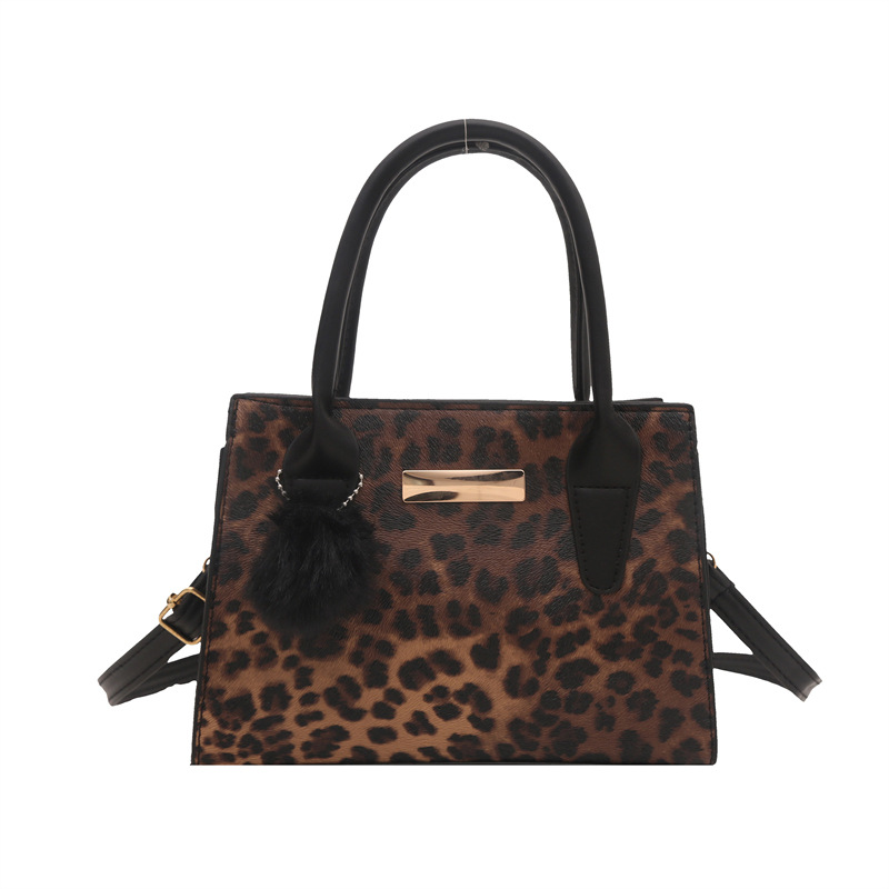 2024, nuevo leopardo personalidad bolso de hombro, moda casual, bolso de moda, bolso de moda, bolso pequeño, bolso cuadrado
