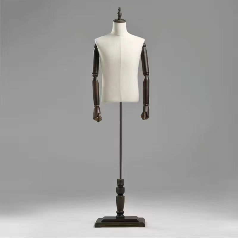 Modelo de ropa de hombre accesorios de mujer todo el cuerpo plataforma percha de ropa de ventana de hombre estante de exhibición de busto falso cuerpo humano tienda de ropa modelo rack