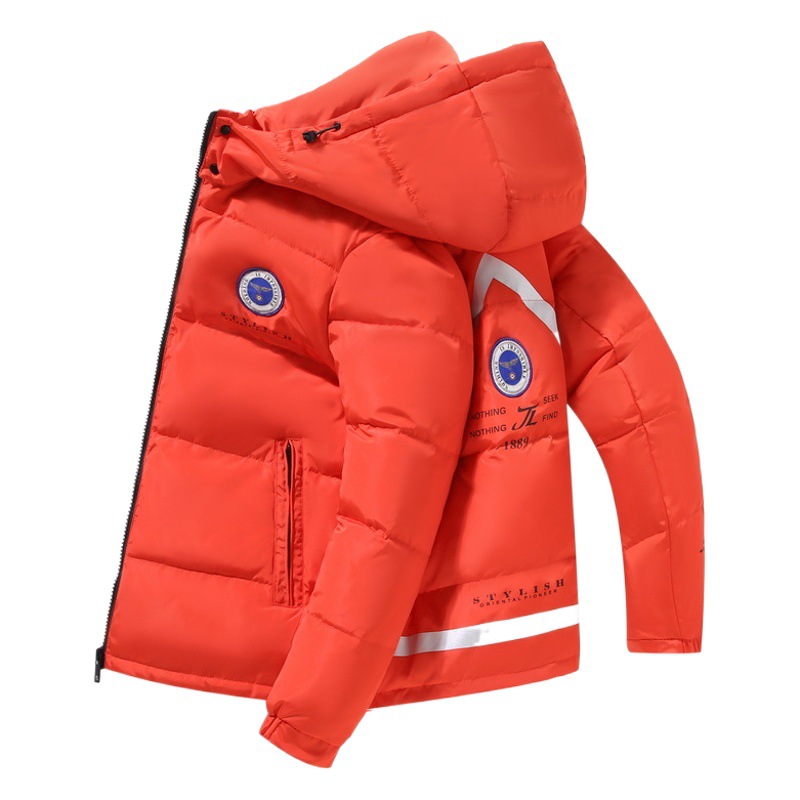 2021 invierno nuevo estilo para hombres y mujeres parejas ropa a prueba de invierno corto engrosado y cálido tendencia de la moda coreana