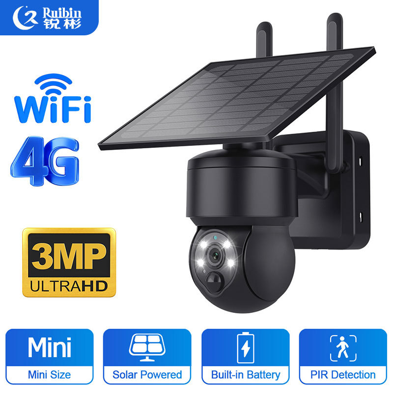 Cámara solar 4G sin electricidad sin red 360 panorámica HD cámara de vigilancia doméstica por mayor