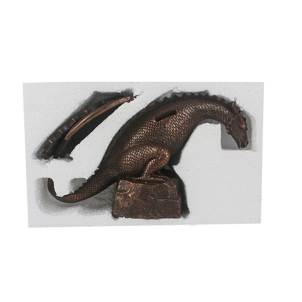 Garden Fountain Dragon Statue Water Spray Dragon Pattern Resin Waterscape Sculpture Cool Pond Spitter Landscape Decor Dragon