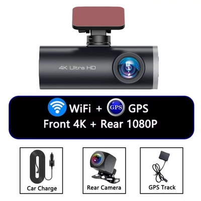 4K Driving Recorder with Front Driving recorder - v36-car-front-car-rear-gps-track
