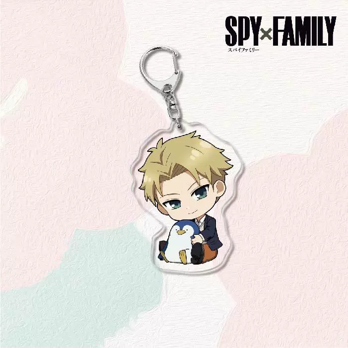 Акриловый брелок для ключей (SPY×FAMILY) — двусторонняя миниатюрная подвеска, полупрозрачная двусторонняя печать