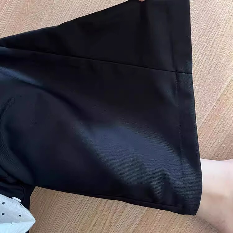 黒垂れ感高級感ゆるい広脚スーツパンツ夏の女性の大きいサイズの太ったmmが痩せている小さなカジュアルパンツ|undefined