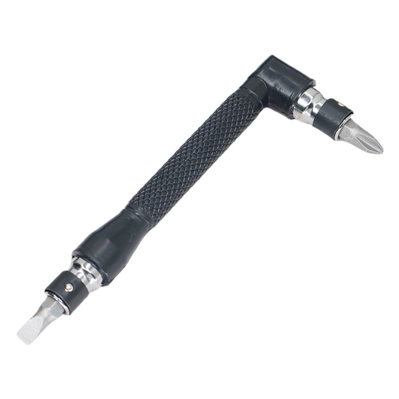 Отвертка L-образная с двумя головками, интерфейс 6,35 мм, угловая рукоятка 1/4, набор сменных насадок.