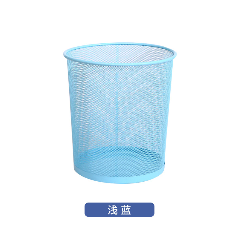 Cubo de basura creativo con patrón de rejilla, nuevo y popular, papelera hueca, para hogar/oficina, papelera de metal multipropósito