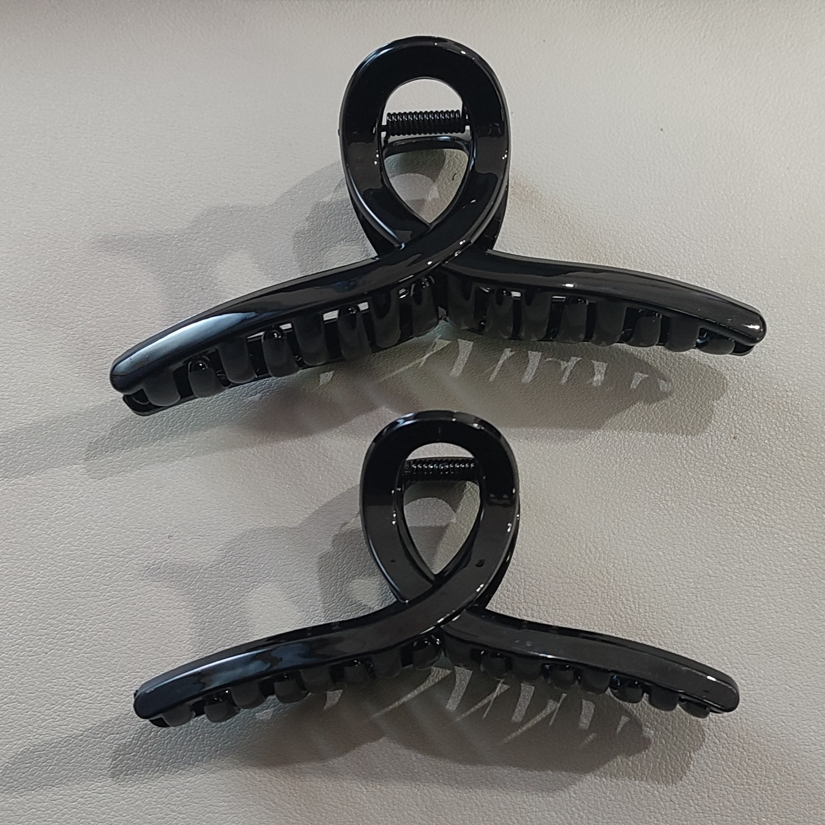 High-End Pc Glossy Hair Clip, Simple Hair Clip for Women, Large Shark Clip for Hair on the Back of the Head, DIY Bottom Clip 2