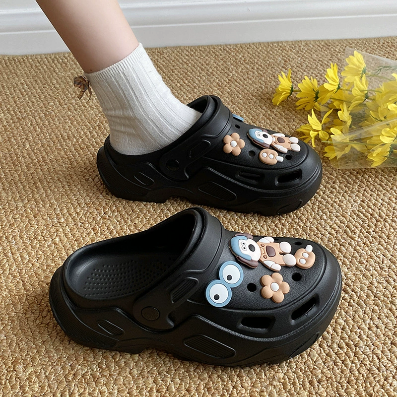 Slide, summer slippers, cute non-slip footwear platform, cartoon comfortable shoes for beloved