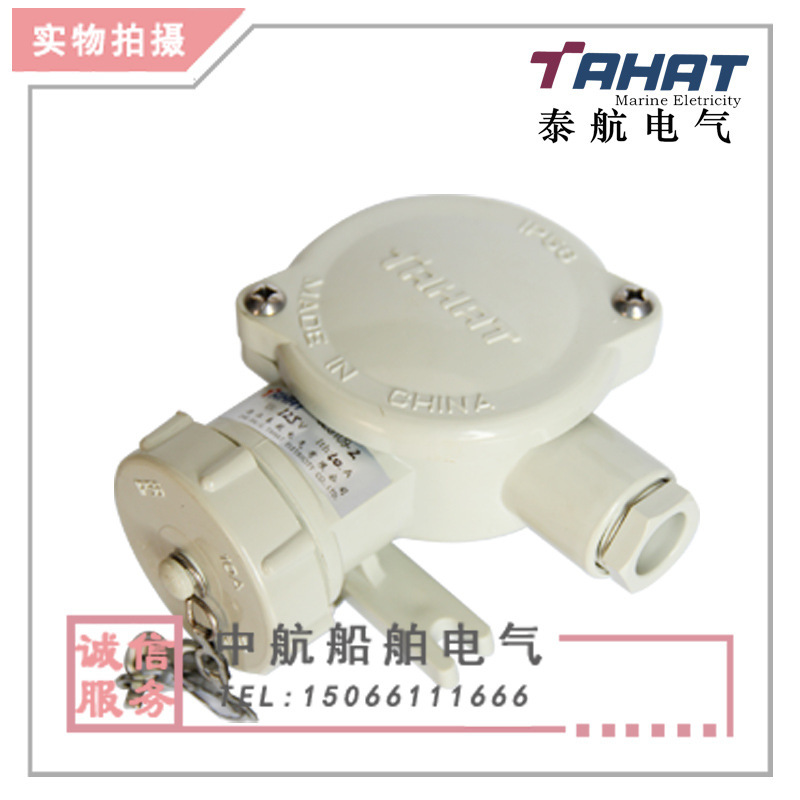 泰航船用塑料尼龙插座CZS109-1/2/3/4水密防水插头16A IP56