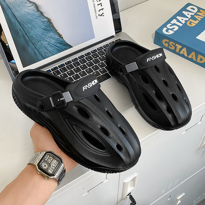 Zapatos con agujeros Camuflaje para hombres 2025 nuevas sandalias para exteriores zapatos con agujeros para ropa eva Baotou Beach Garden Zapatos para hombres